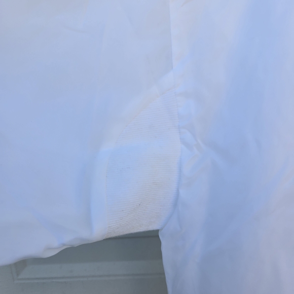 Norwegian Cruise Line NCL White Windbreaker Jacket Large Hooded Nylon Lined EUC - Picture 5 of 16